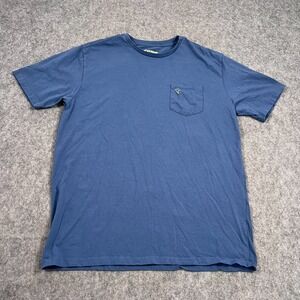 Birddogs Blue Cotton Short‎ Sleeve Crew Neck  Pocket Tee T-Shirt Men's Size XL